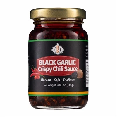 Chrupiący sos chilli z czarnym czosnkiem